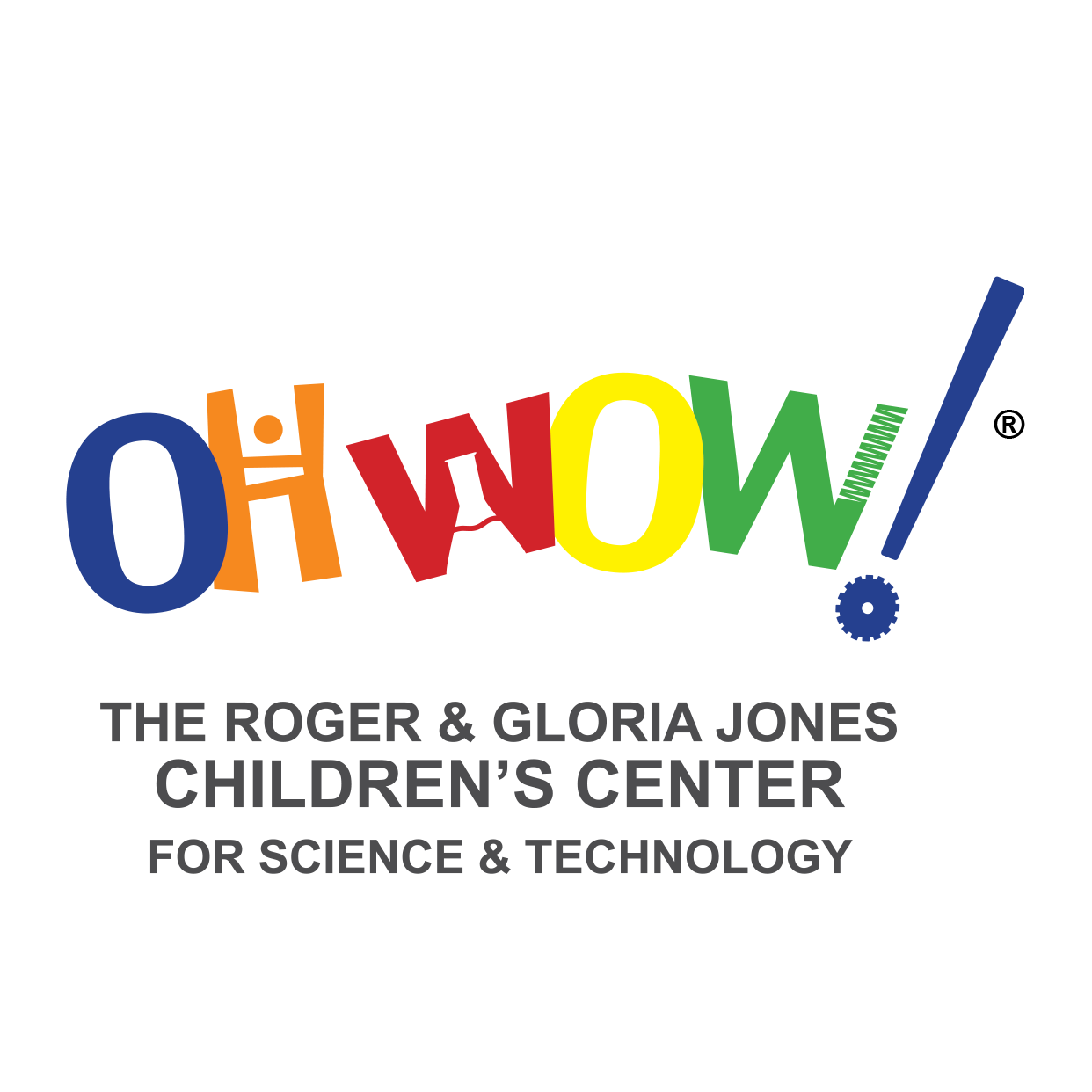 OH WOW! The Roger & Gloria Jones Children's Center for Science & Technology logo